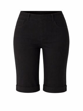 Tribal Jeans Audrey Bermuda Shorts Black Size 10 NWT